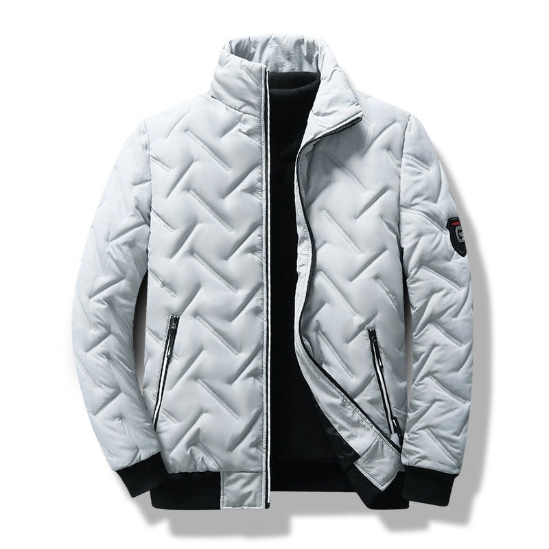 White quilted thermal jacket