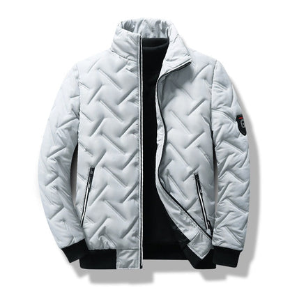 White quilted thermal jacket