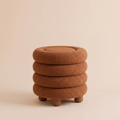 Vanity Stool Scandinavian Sherpa Ottoman for Bedroom Table 1