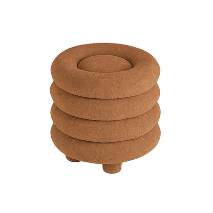 Vanity Stool Scandinavian Sherpa Ottoman for Bedroom Table 8