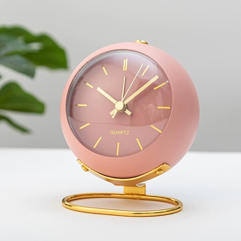Vintage Analog Alarm Clock, Silent Non-Ticking Bedside Clock 2