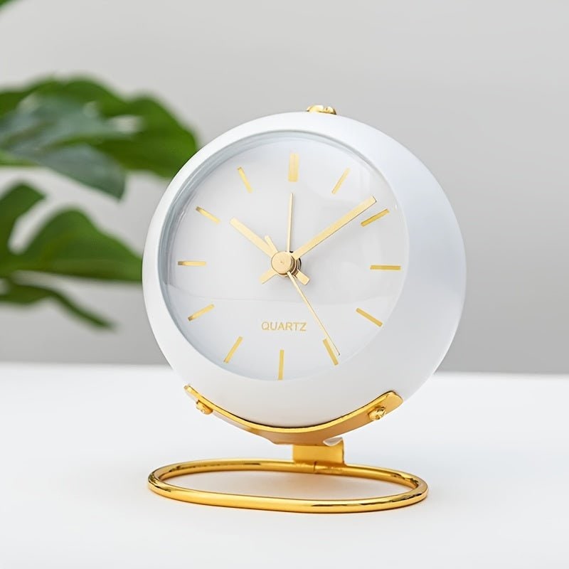 Vintage Analog Alarm Clock, Silent Non-Ticking Bedside Clock 6