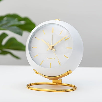 Vintage Analog Alarm Clock, Silent Non-Ticking Bedside Clock 6