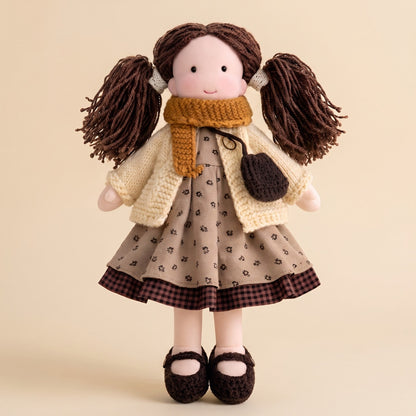 Waldorf Doll, Handmade Cotton Rag Doll with Wool Stuffing 1
