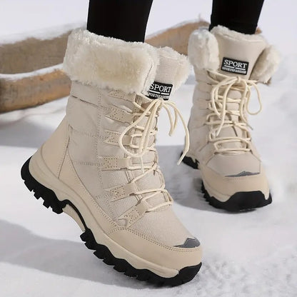 Waterproof Winter Boots for Women, Warm Faux Fur Lined 1