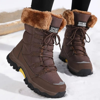 Waterproof Winter Boots for Women, Warm Faux Fur Lined 2