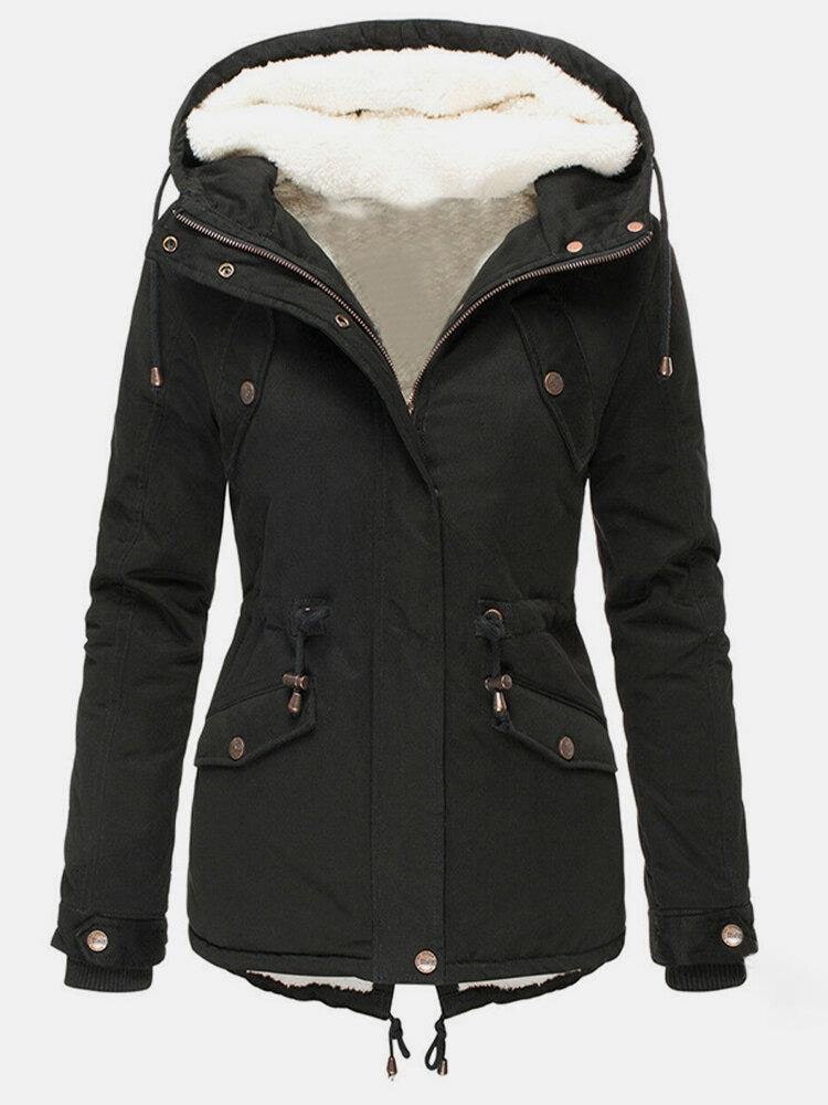 Waterproof Winter Jacket for Women, Warm Hooded Parka 1