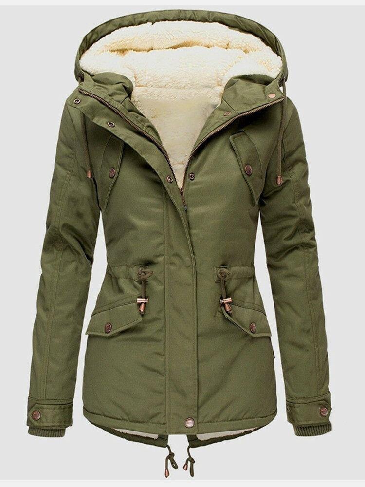 Waterproof Winter Jacket for Women, Warm Hooded Parka 4