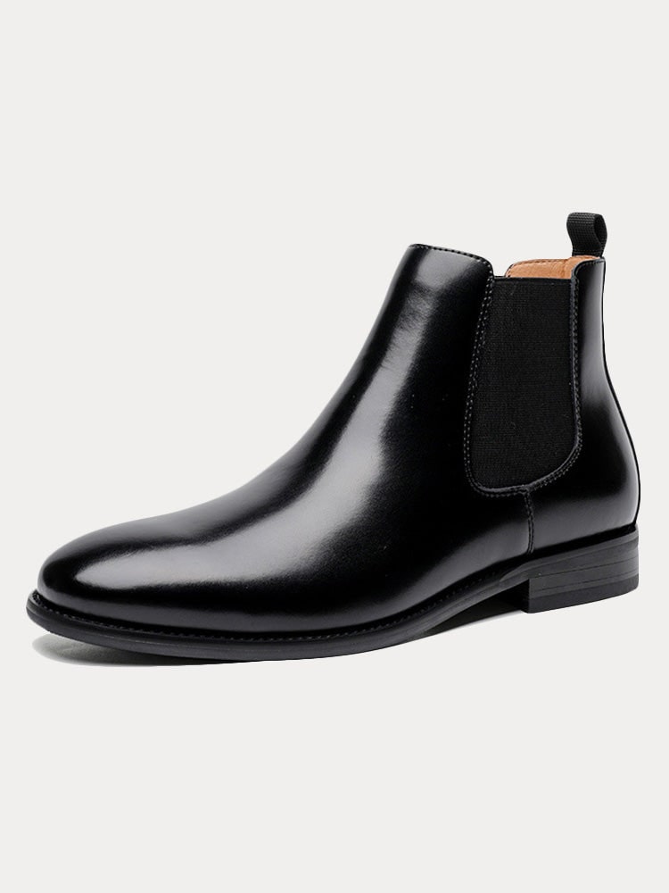 Winter Boots, Leather Chelsea Boots for Men with Pull Tab 2
