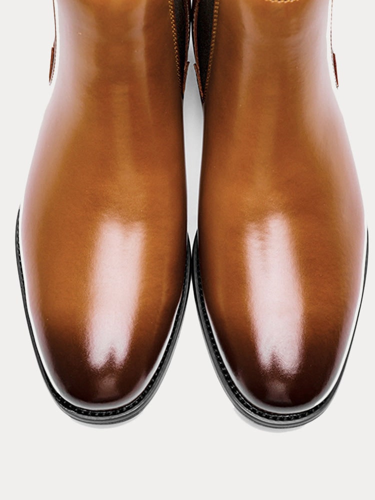 Winter Boots, Leather Chelsea Boots for Men with Pull Tab 3