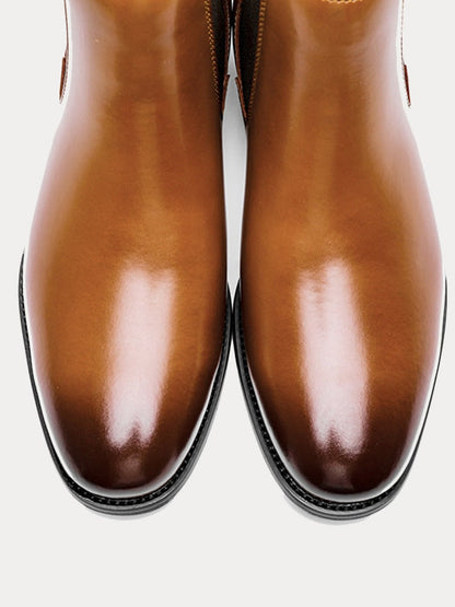Winter Boots, Leather Chelsea Boots for Men with Pull Tab 3