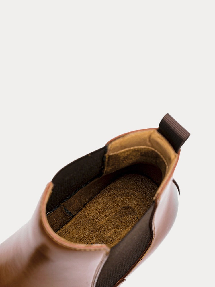 Winter Boots, Leather Chelsea Boots for Men with Pull Tab 5