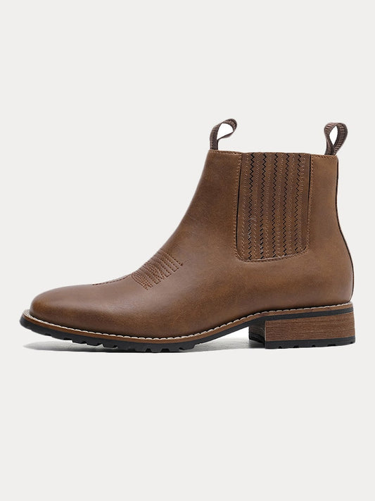 Winter Boots, Western Chelsea Boots for Men with Traction 1