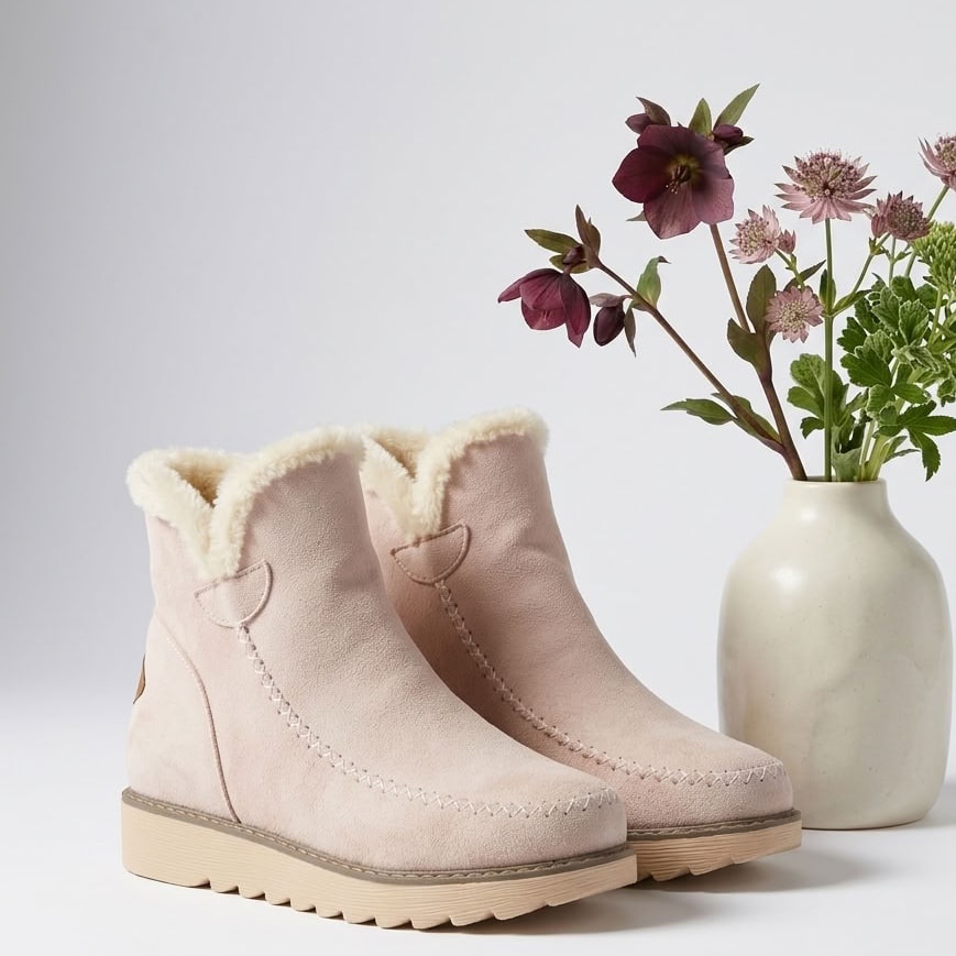 Winter Boots for Women, Warm Lined Slip-On Ankle Boots 3