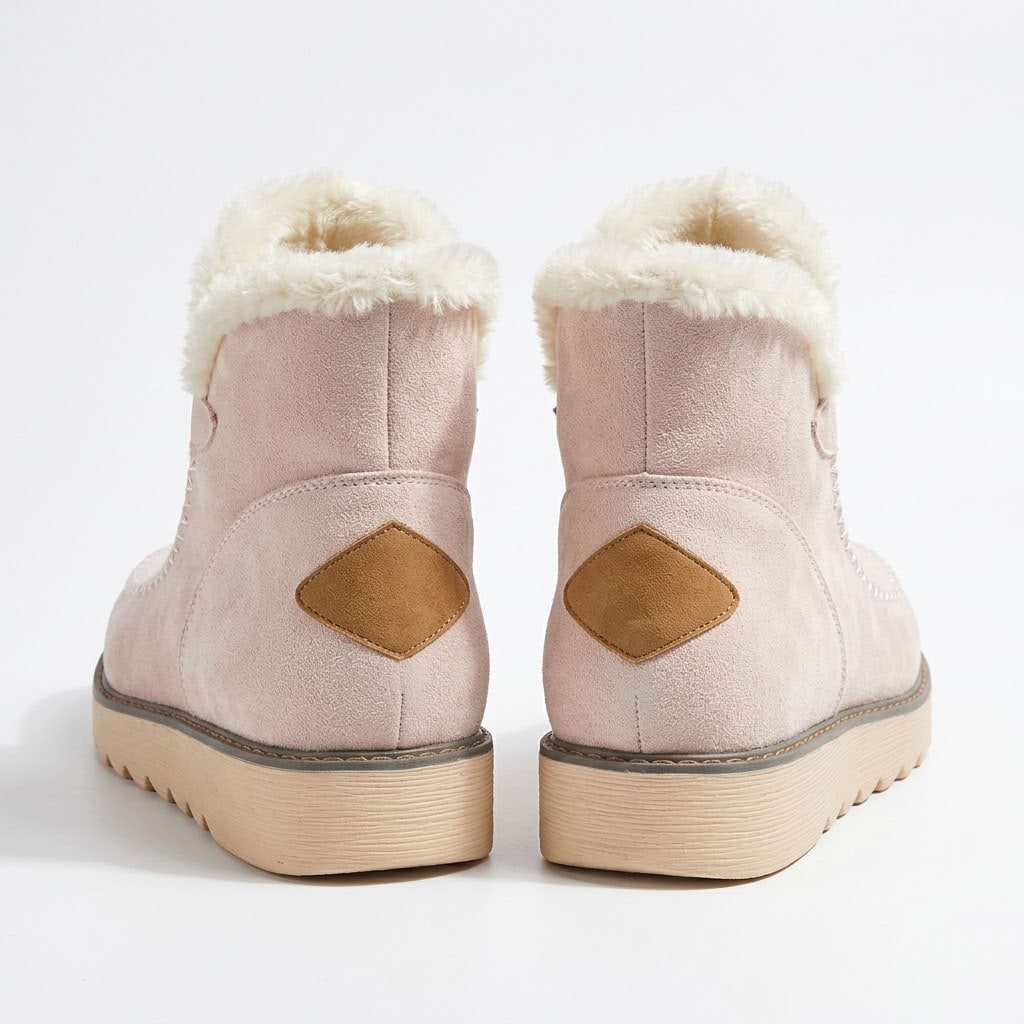 Winter Boots for Women, Warm Lined Slip-On Ankle Boots 4