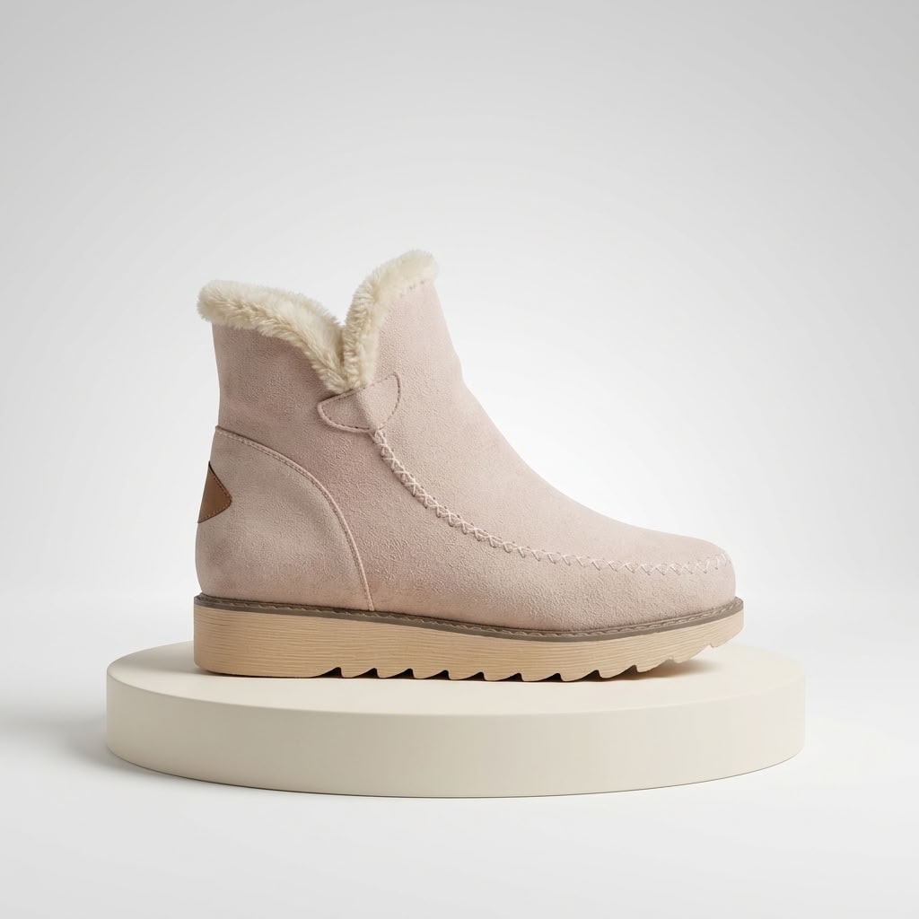 Winter Boots for Women, Warm Lined Slip-On Ankle Boots 5