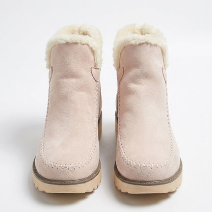 Winter Boots for Women, Warm Lined Slip-On Ankle Boots 6