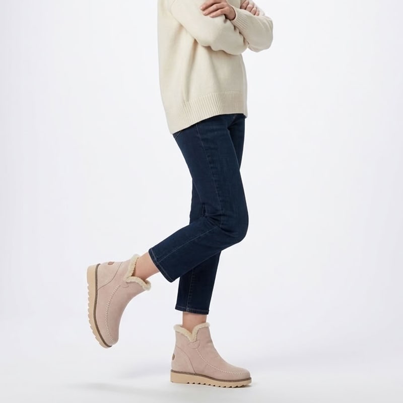 Winter Boots for Women, Warm Lined Slip-On Ankle Boots 7