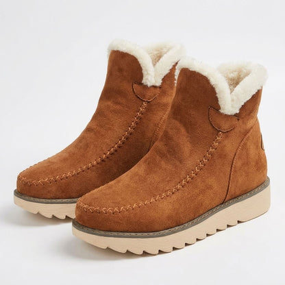 Winter Boots for Women, Warm Lined Slip-On Ankle Boots 9