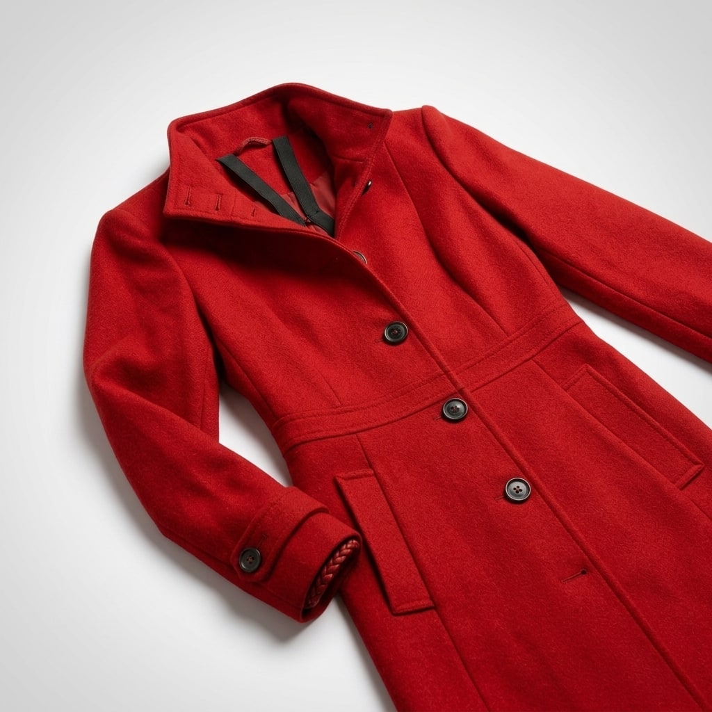 Winter Coat for Women, Knee-Length High Collar Coat 7