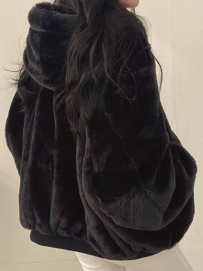 Winter Coat for Women, Oversized Sherpa Hooded Jacket 3