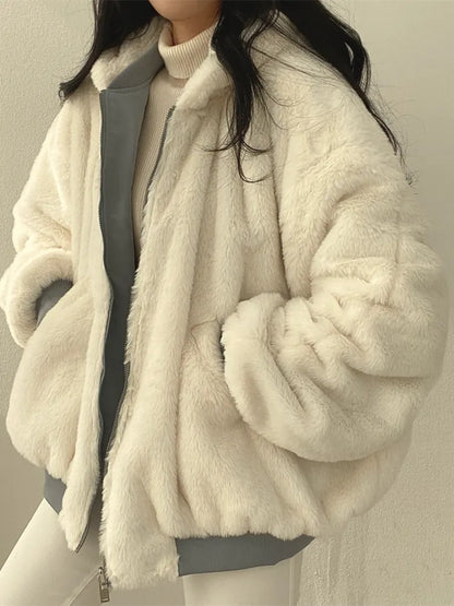 Winter Coat for Women, Oversized Sherpa Hooded Jacket 6