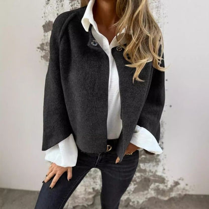 Winter Coat for Women, Short Soft Jacket with Collar 2
