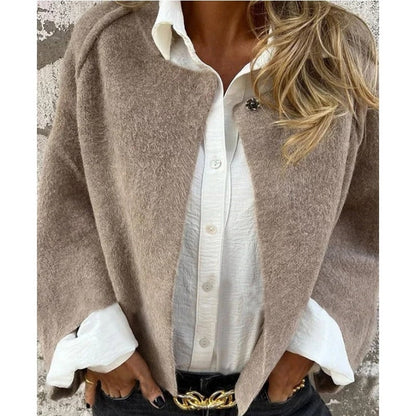 Winter Coat for Women, Short Soft Jacket with Collar 7