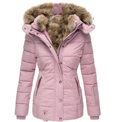 Winter Jacket Women, Warm Hooded Parka with Fur Lining 6