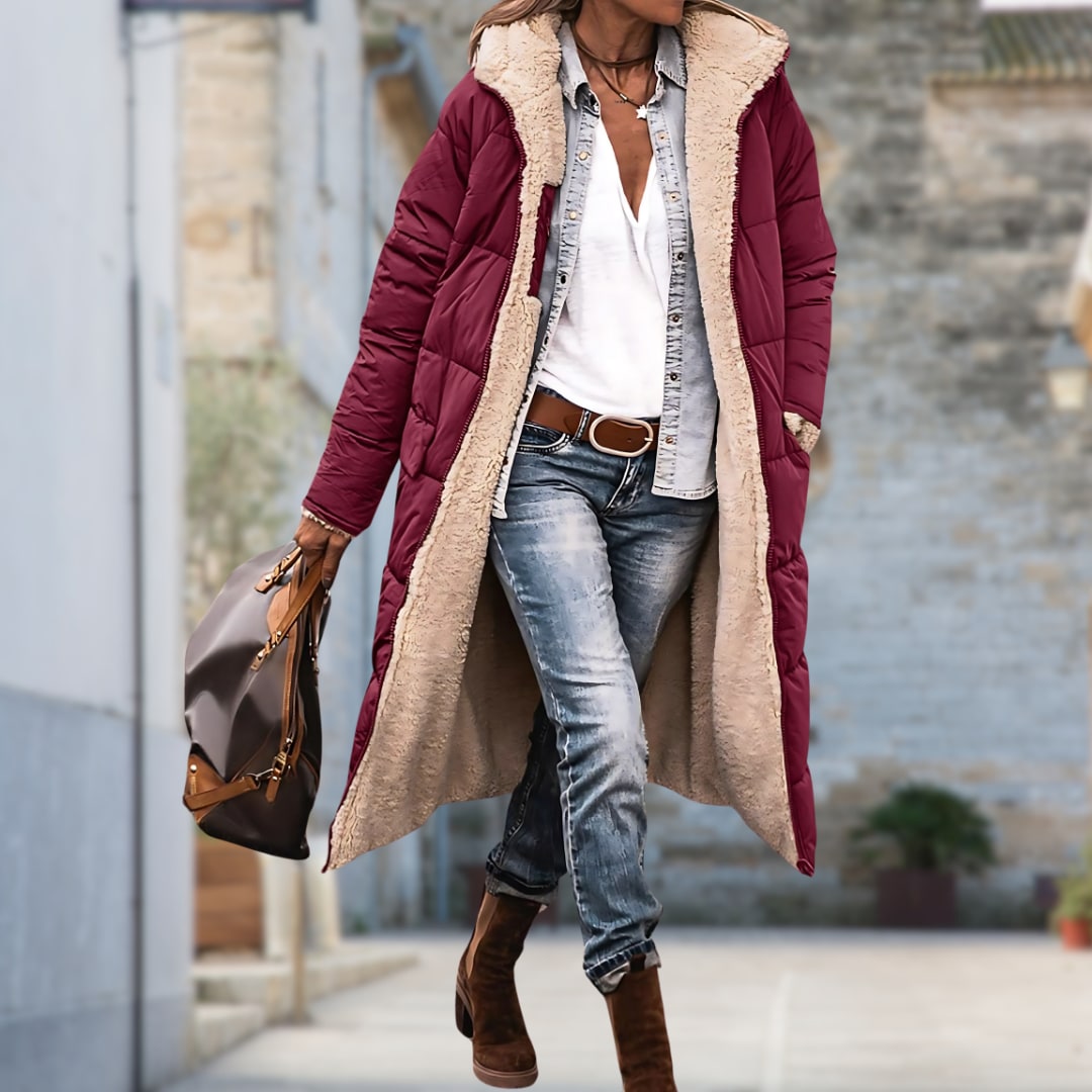 Winter Jacket Women, Windproof and Waterproof Long Coat 3