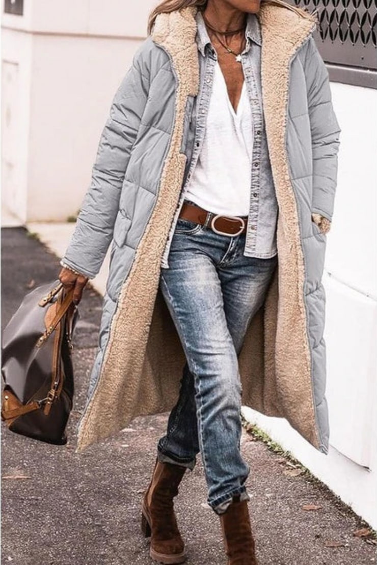 Winter Jacket Women, Windproof and Waterproof Long Coat 5
