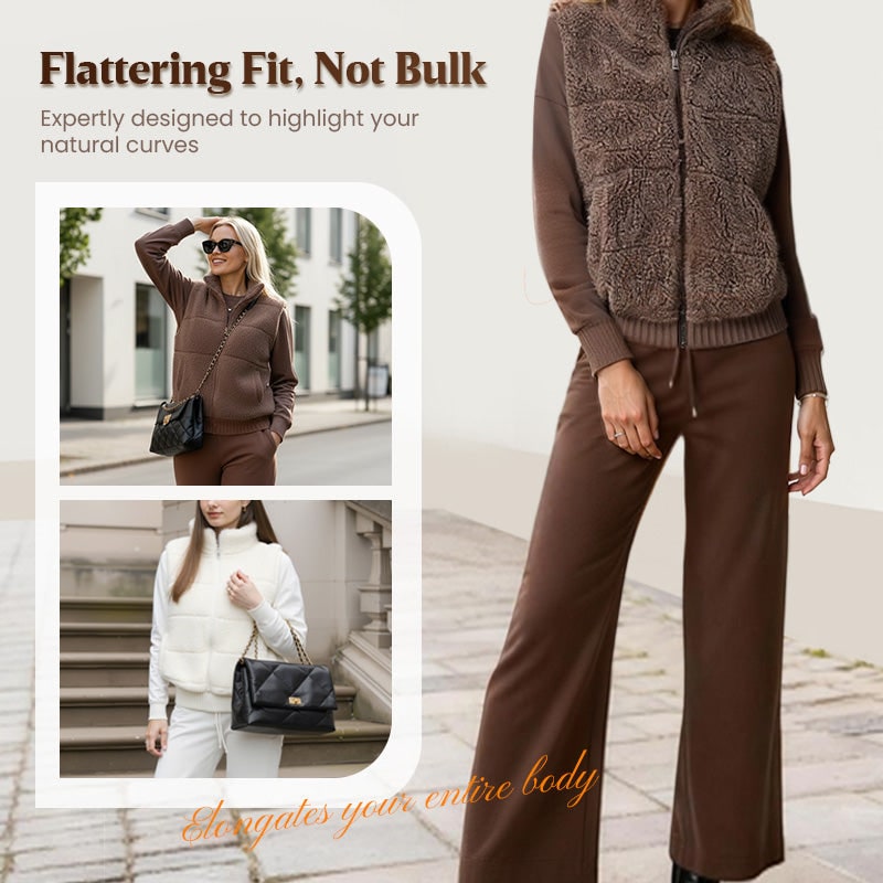 Winter Loungewear Knit Set for Women, 3-Piece Warm Outfit 3