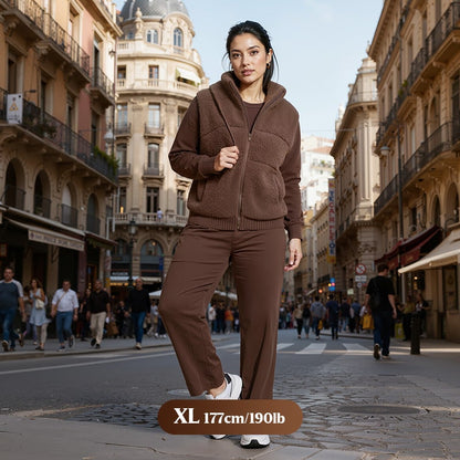 Winter Loungewear Knit Set for Women, 3-Piece Warm Outfit 5