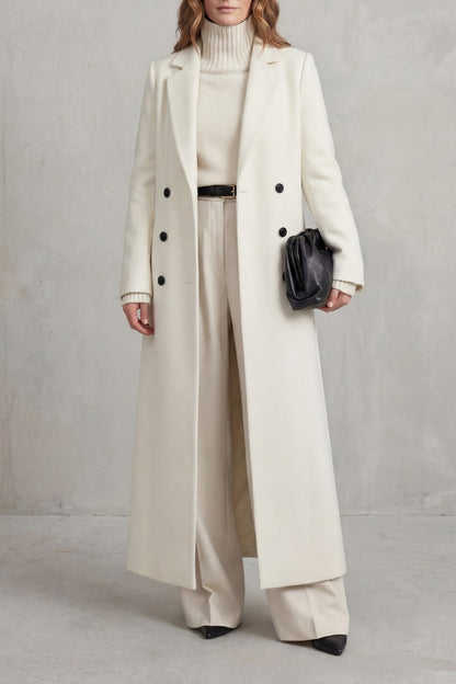 White long tailored coat